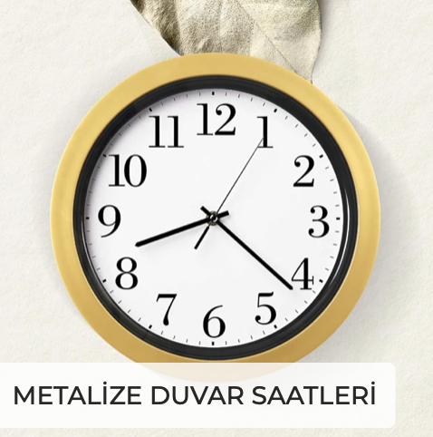 Metalize Duvar Saatleri