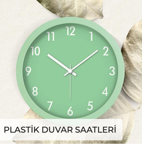 Plastik Duvar Saatleri