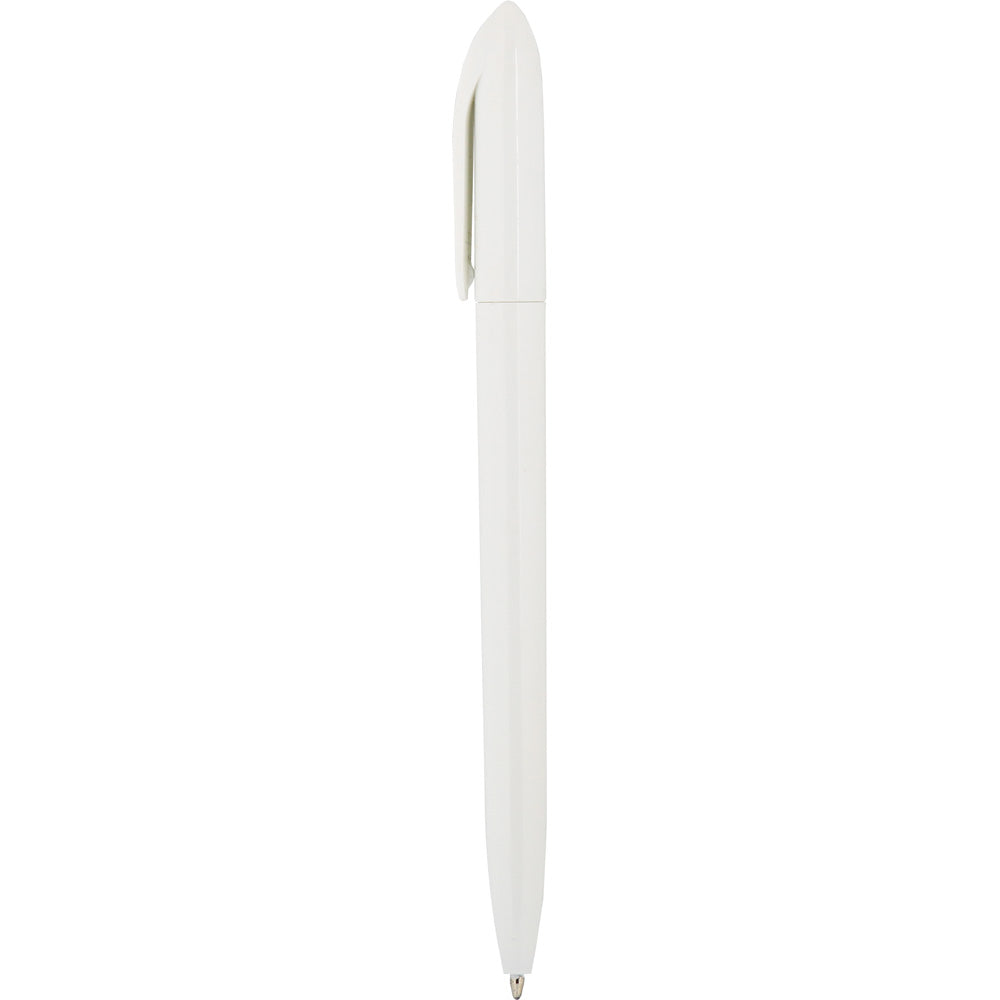 0544-15 Plastik Tükenmez Kalem Beyaz