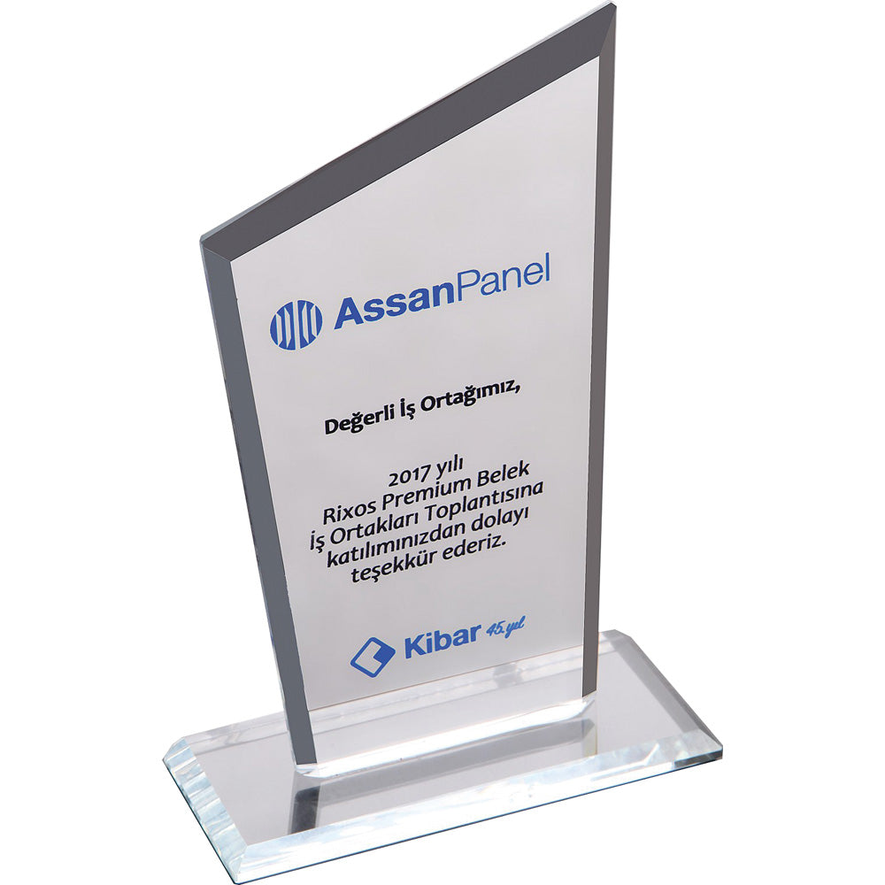 EKT-310 Kristal Plaket - Şeffaf
