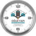 V30-960-B Paslanmaz Metal Duvar Saati