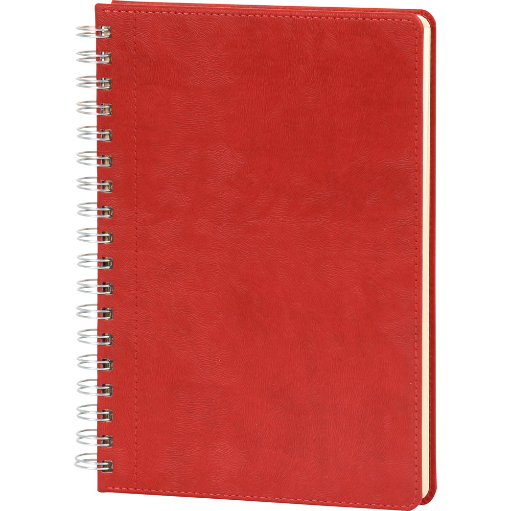 Bağcılar 20 x 28 cm Spiralli Tarihsiz Defter Kırmızı